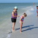 Kathy joins in the shell hunt